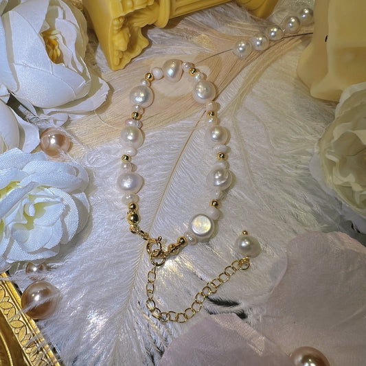 Irregular Small Beads Rice Pearl Bracelet