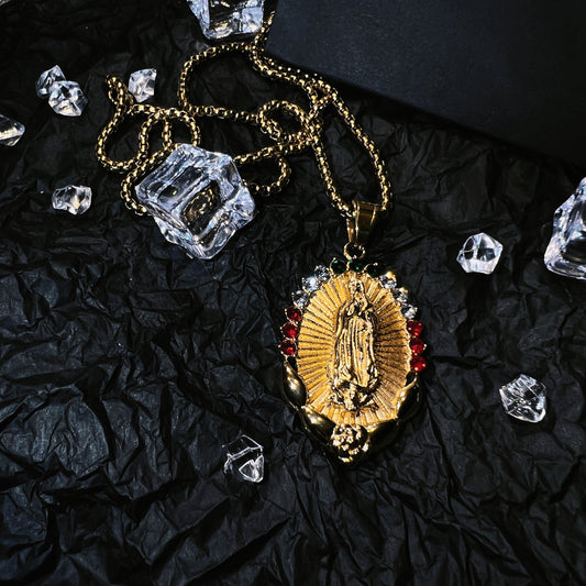 Color Diamond Godfather Gold Necklace