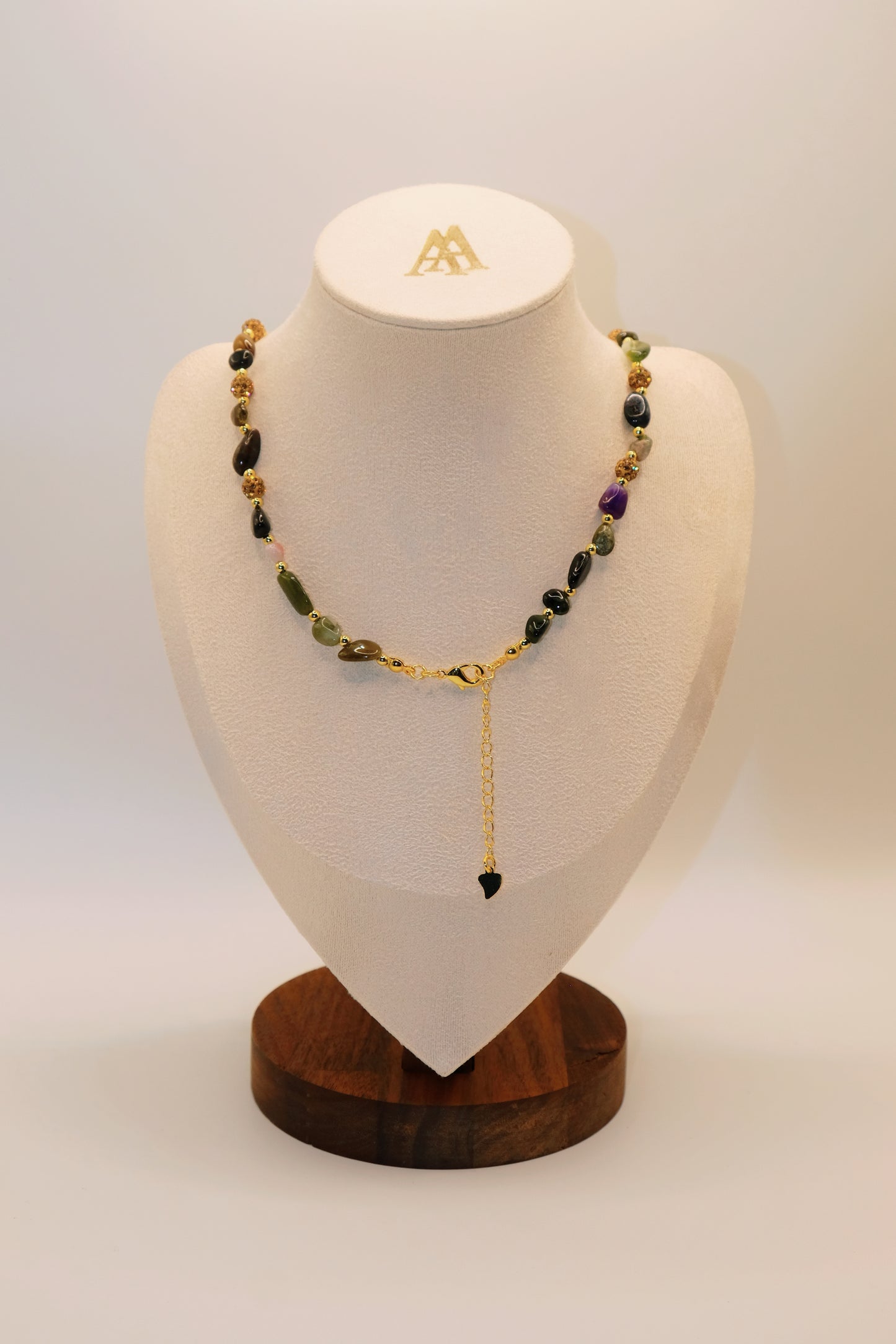 Colorful Sudan Stone Tourmaline Necklace