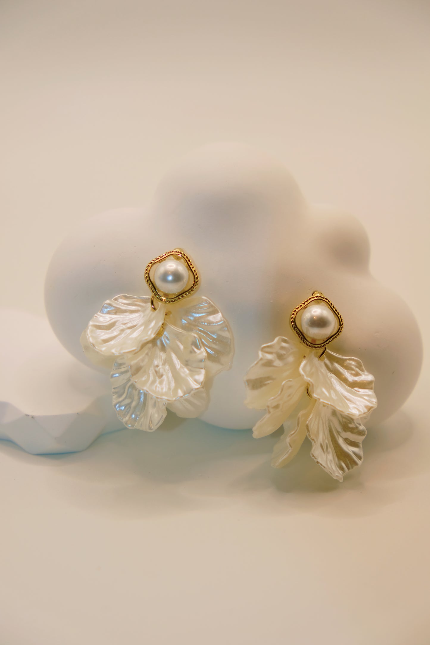 Pearl Petal Earrings